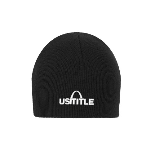 Black Knit Beanie-US Title