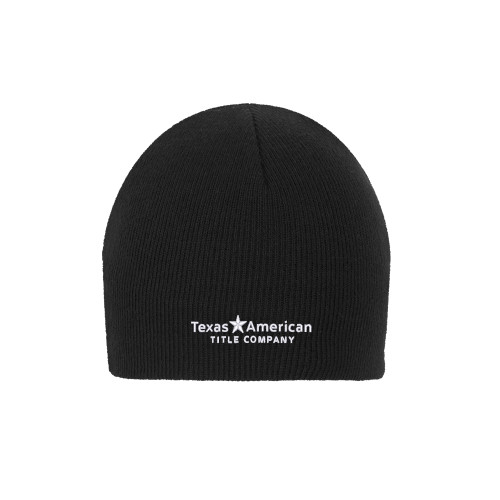 Black Knit Beanie-TATCO