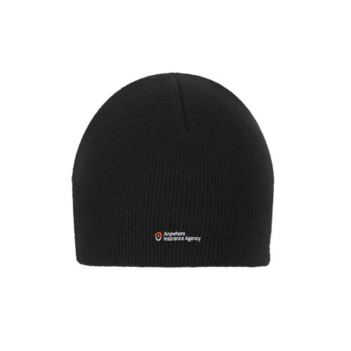 Black Knit Beanie-Anywhere Insurance Agency