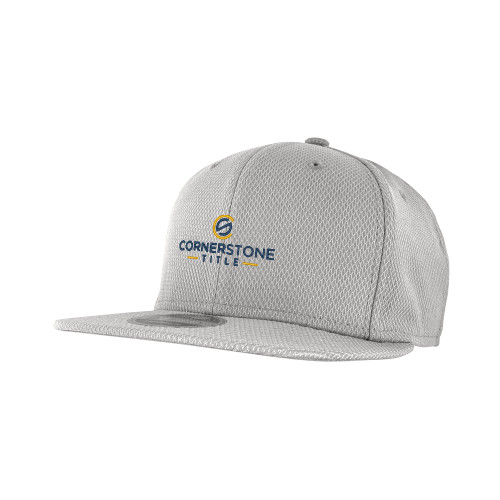 New Era Light Grey Diamond Era 9Fifty Snapback Hat-Corner Stone Title Company