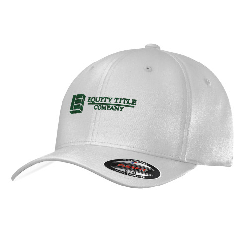 White Unstructured Adjustable Low Profile Hat-Equity Title Company