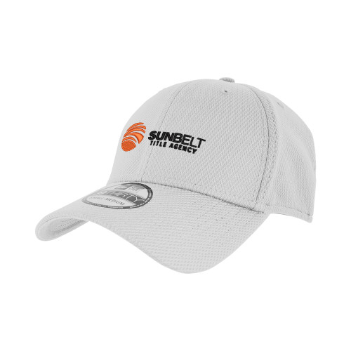 New Era White Diamond Era 39Thirty Stretch Fit Hat-Sunbelt Title Agency