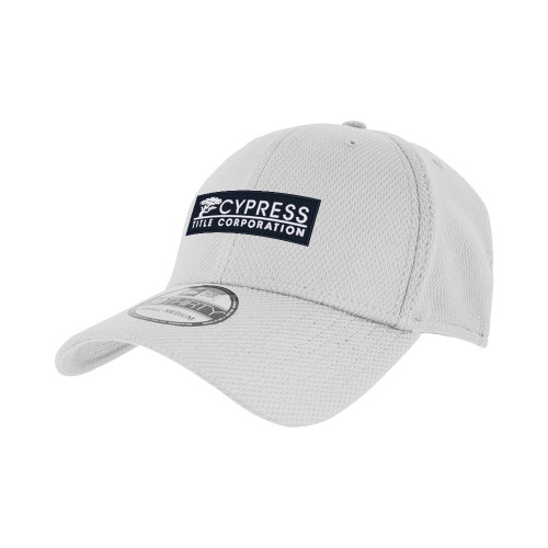 New Era White Diamond Era 39Thirty Stretch Fit Hat-Cypress Title Corporation