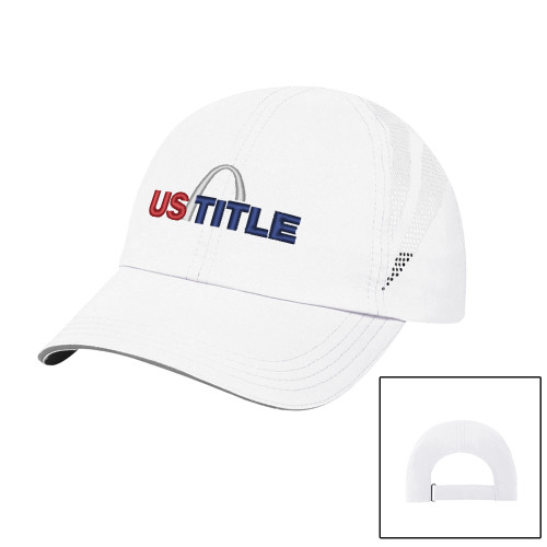 Womens White Performance Cap-US Title