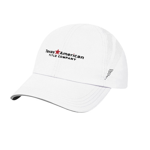 Womens White Performance Cap-TATCO