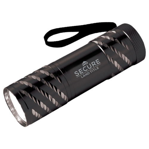 Astro Black Flashlight-Secure Land Title Engraved