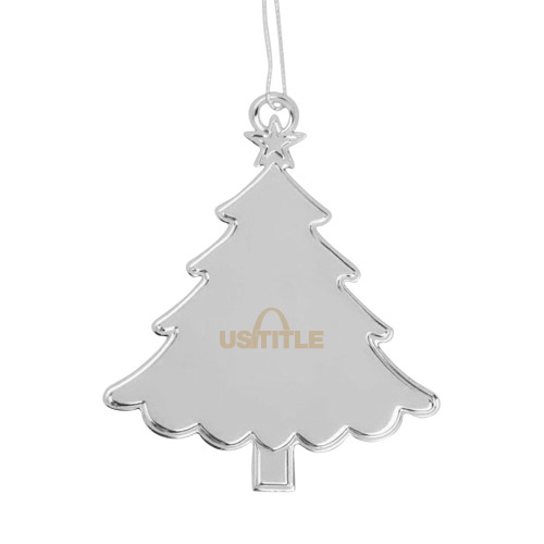 Silver Tree Ornament-US Title Engraved