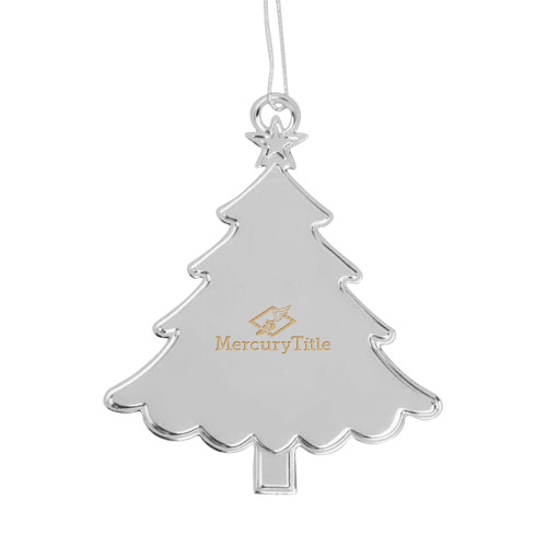 Silver Tree Ornament-Mercury Title Engraved