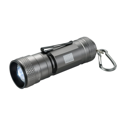 High Sierra Bright CREE Zoom Graphite Flashlight-Clear Title Group Engraved