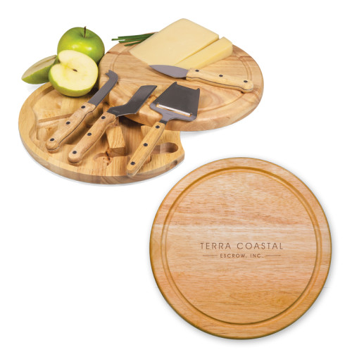 10.2 Inch Circo Cheese Board Set-Terra Coastal Escrow Engraved