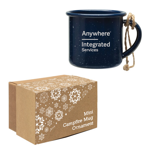 Navy Mini Campfire Mug Ornament-ENGRAVED Engraved