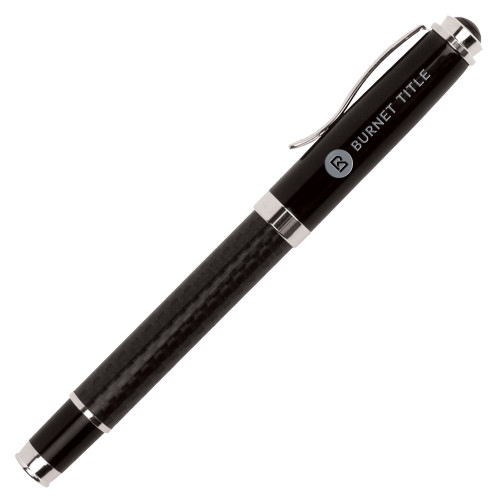 Luna Black Rollerball Pen-Burnet Title Engraved