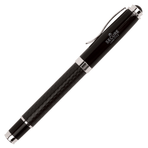 Luna Black Rollerball Pen-Secure Land Title Engraved