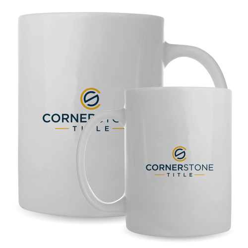 Full Color White Mug 15oz-Corner Stone Title Company