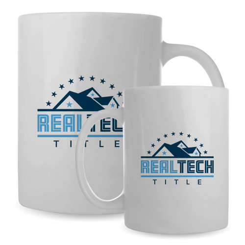 Full Color White Mug 15oz-Real Tech Title