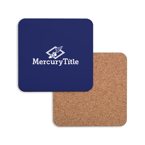 Hardboard Coaster w/Cork Backing-Mercury Title