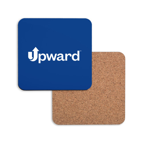 Hardboard Coaster w/Cork Backing-Upward Title Company