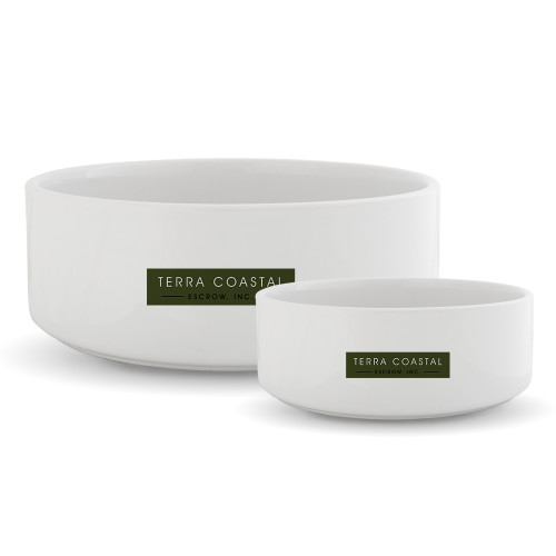 Ceramic Dog Bowl-Terra Coastal Escrow