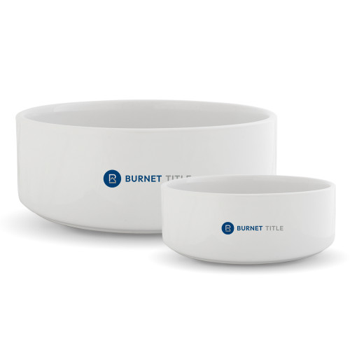 Ceramic Dog Bowl-Burnet Title