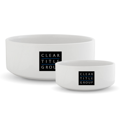Ceramic Dog Bowl-Clear Title Group