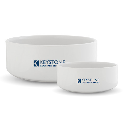 Ceramic Dog Bowl-Keystone Closing Services