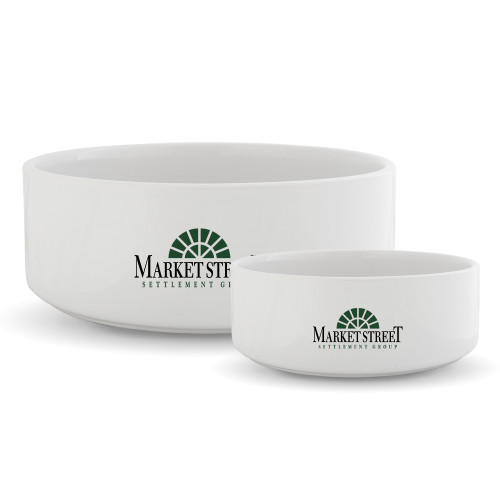 Ceramic Dog Bowl-Market Street Settlement Group