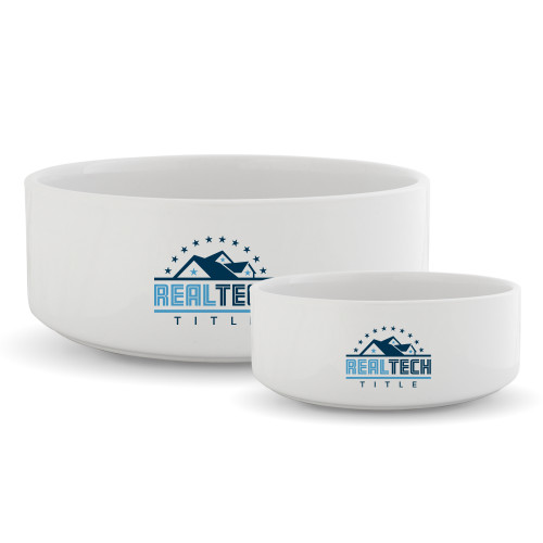 Ceramic Dog Bowl-Real Tech Title
