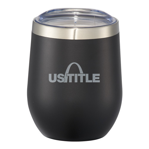 Corzo Vacuum Insulated Black Cup 12oz-US Title Engraved