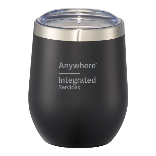 Corzo Vacuum Insulated Black Cup 12oz-ENGRAVED Engraved