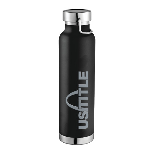Thor Copper Vacuum Insulated Black Bottle 22oz-US Title Engraved