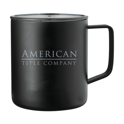 Rover Camp Vacuum Insulated Black Mug 14oz-American Title Company Engraved
