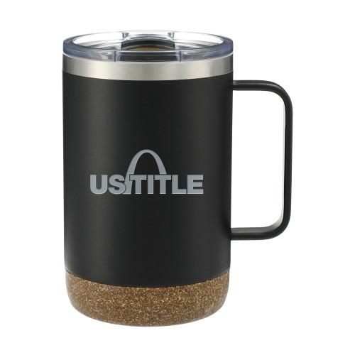 Valhalla Vacuum Insulated Camp Black Mug 14oz-US Title Engraved