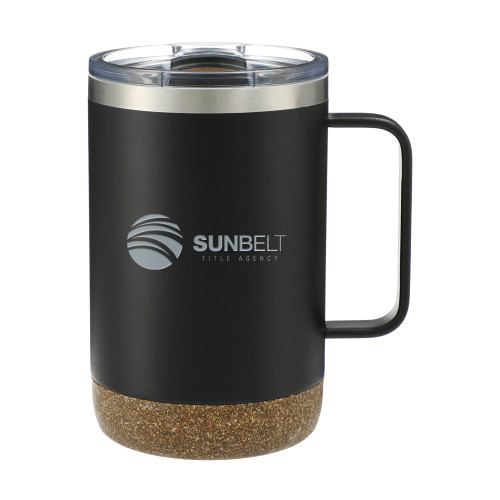 Valhalla Vacuum Insulated Camp Black Mug 14oz-Sunbelt Title Agency Engraved
