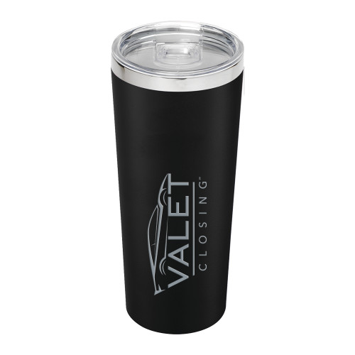 Thor Vacuum Insulated Black Tumbler 22oz-Valet Closing Engraved