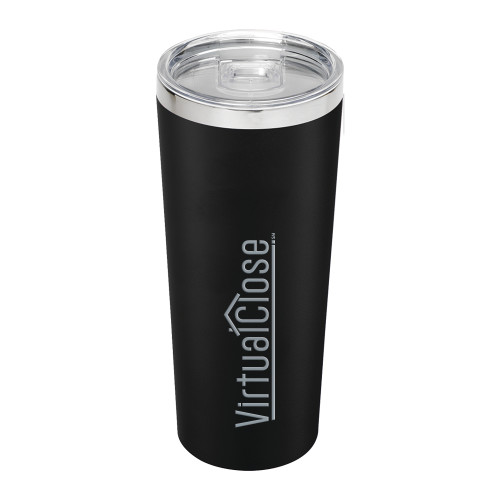 Thor Vacuum Insulated Black Tumbler 22oz-Virtual Close Engraved