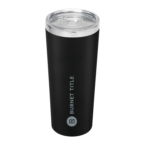 Thor Vacuum Insulated Black Tumbler 22oz-Burnet Title Engraved