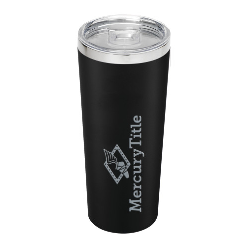 Thor Vacuum Insulated Black Tumbler 22oz-Mercury Title Engraved