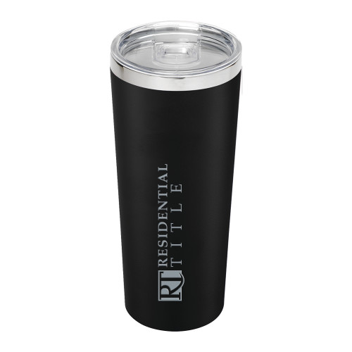 Thor Vacuum Insulated Black Tumbler 22oz-Residential Title Agency Engraved