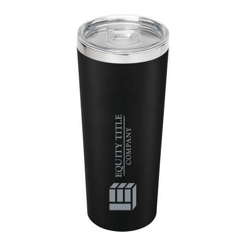Thor Vacuum Insulated Black Tumbler 22oz-Equity Title Company Engraved