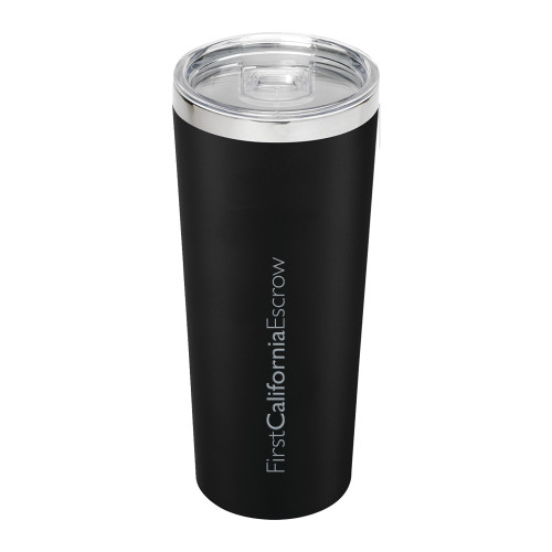 Thor Vacuum Insulated Black Tumbler 22oz-First California Escrow Engraved
