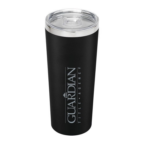 Thor Vacuum Insulated Black Tumbler 22oz-Guardian Title Agency Engraved