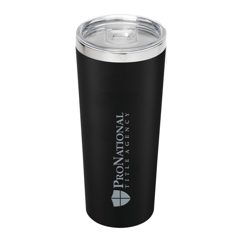 Thor Vacuum Insulated Black Tumbler 22oz-Pro National Title Agency Engraved
