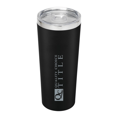 Thor Vacuum Insulated Black Tumbler 22oz-Quality Choice Title Engraved