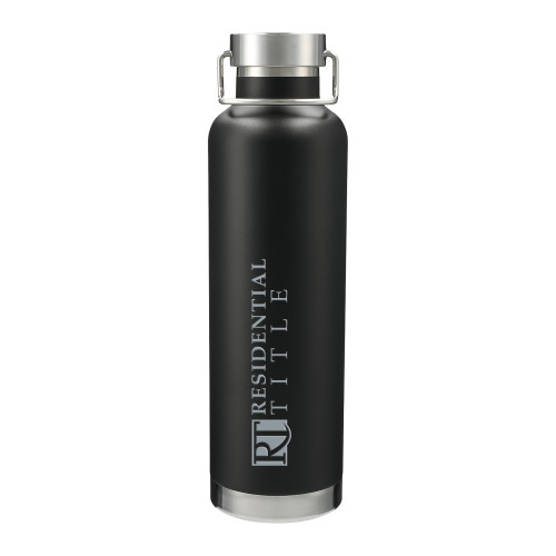 Thor Copper Vacuum Insulated Black Bottle 32oz-Residential Title Agency Engraved
