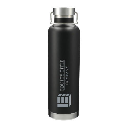 Thor Copper Vacuum Insulated Black Bottle 32oz-Equity Title Company Engraved