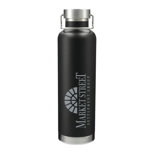 Thor Copper Vacuum Insulated Black Bottle 32oz-Market Street Settlement Group Engraved