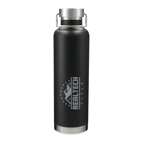 Thor Copper Vacuum Insulated Black Bottle 32oz-Real Tech Title Engraved