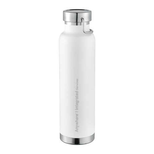 Thor Copper Vacuum Insulated White Bottle 22oz-ENGRAVED Engraved
