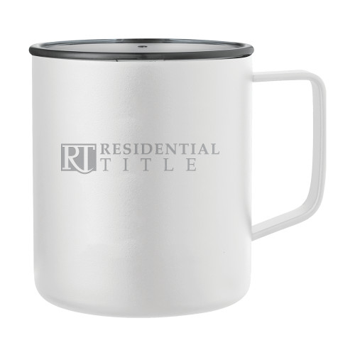 Rover Camp Vacuum Insulated White Mug 14oz-Residential Title Agency Engraved