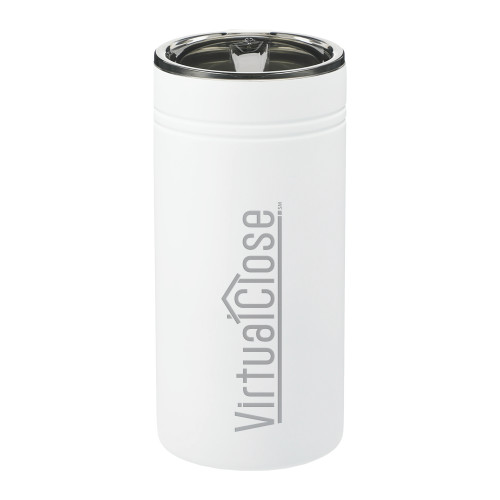 Sherpa Vacuum White Tumbler & Insulator 12oz-Virtual Close Engraved